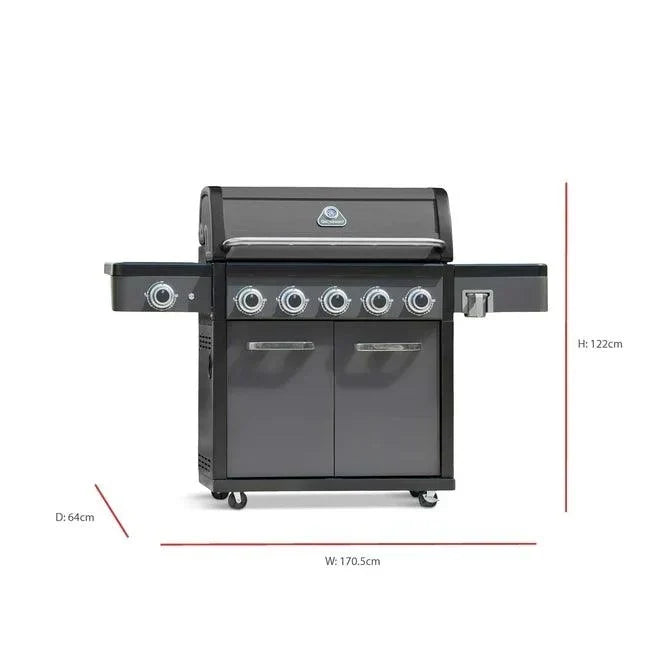 Grillstream Legacy 5 Burner Hybrid Gas BBQ