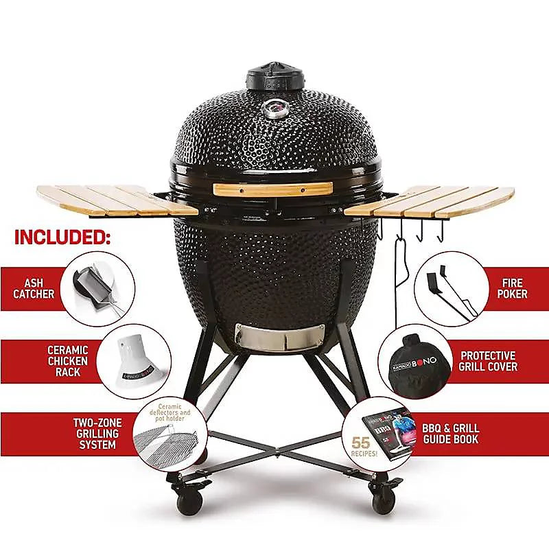Kamado Bono, Grande, Ceramic Grill 23"